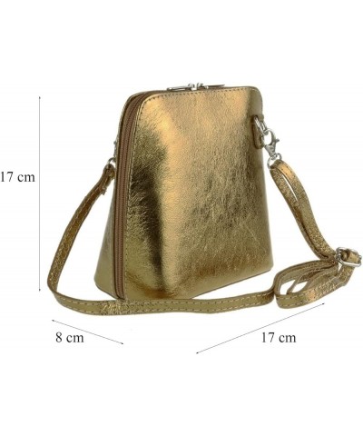 Leather Snake Skin Rigid Cross Body Shoulder Bag Metallic Pewter $37.49 Crossbody Bags