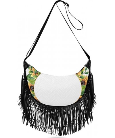 Women Fringe Tassel Cross Body Bag Leisure Shoulder Bag Color357 $11.34 Crossbody Bags