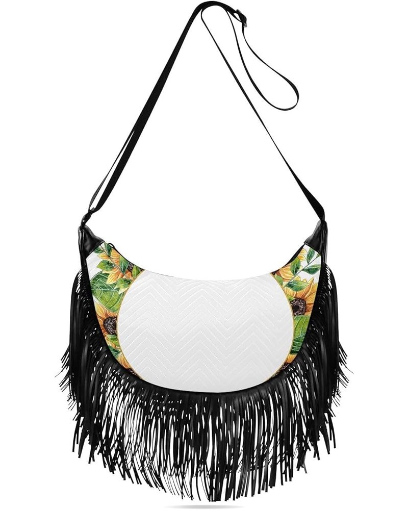 Women Fringe Tassel Cross Body Bag Leisure Shoulder Bag Color357 $11.34 Crossbody Bags