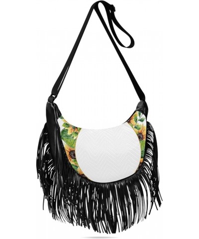 Women Fringe Tassel Cross Body Bag Leisure Shoulder Bag Color357 $11.34 Crossbody Bags