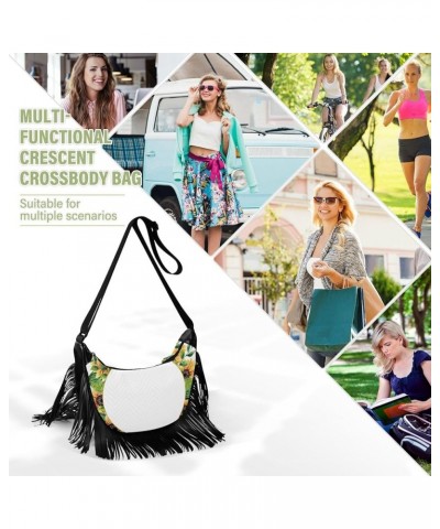 Women Fringe Tassel Cross Body Bag Leisure Shoulder Bag Color357 $11.34 Crossbody Bags