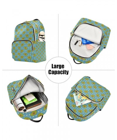 Mini Backpack Purse for Women Lightweight Girls Small Size Avocado Blue Polka Dot School Teens College Traveling Small $14.52...