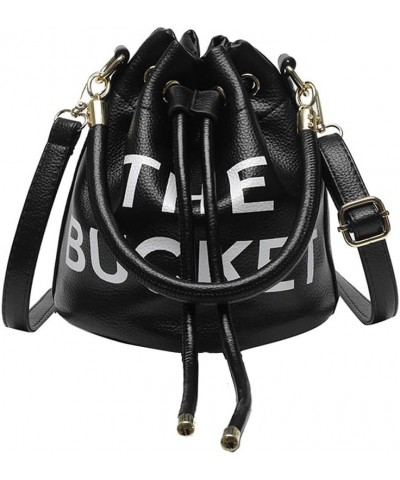 The Bucket Bags and Purses For Women Small Drawstring Handbags Hobo Purse Black 1 $11.42 Hobo Bags