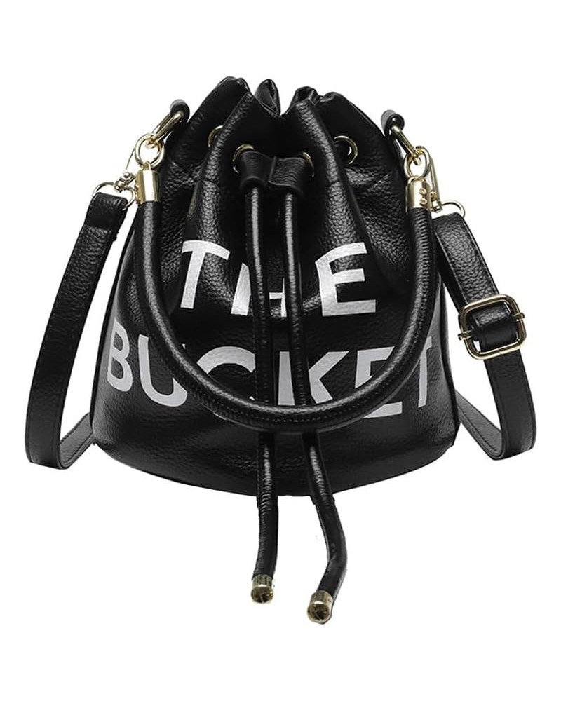 The Bucket Bags and Purses For Women Small Drawstring Handbags Hobo Purse Black 1 $11.42 Hobo Bags