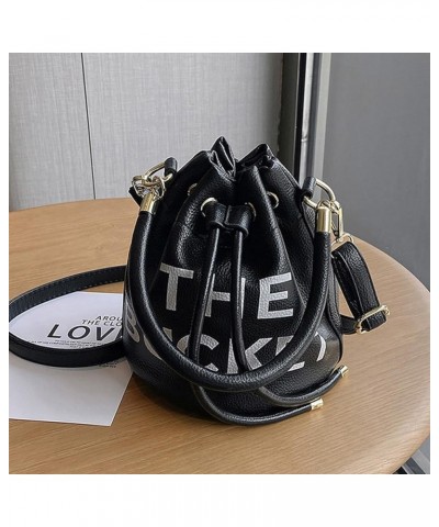 The Bucket Bags and Purses For Women Small Drawstring Handbags Hobo Purse Black 1 $11.42 Hobo Bags