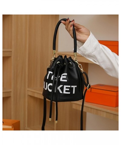 The Bucket Bags and Purses For Women Small Drawstring Handbags Hobo Purse Black 1 $11.42 Hobo Bags