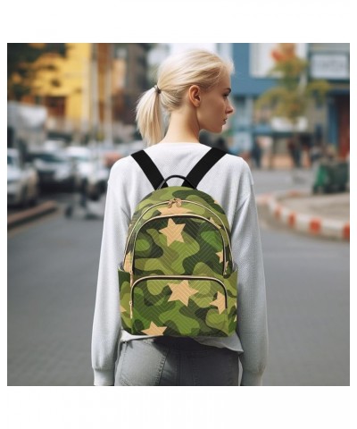 Backpack Purse for Women Trendy Fashion Camouflage, Mini Fashion Backpack Army Camouflage Lightweight Casual Daypack Shoulder...