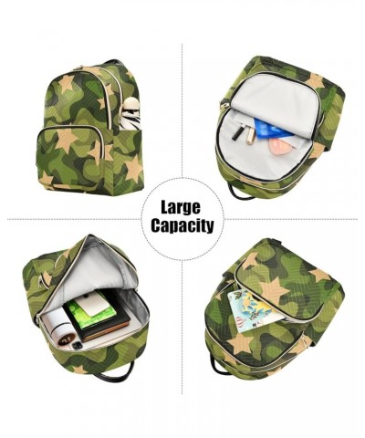 Backpack Purse for Women Trendy Fashion Camouflage, Mini Fashion Backpack Army Camouflage Lightweight Casual Daypack Shoulder...