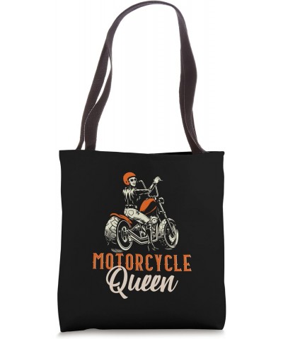 Motorcycle Queen Biker Vintage Retro Motorbike Biking Women Tote Bag $11.44 Totes