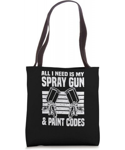 Spray Gun & Paint Codes - Car Painter Auto Body Painter Tote Bag $11.72 Totes