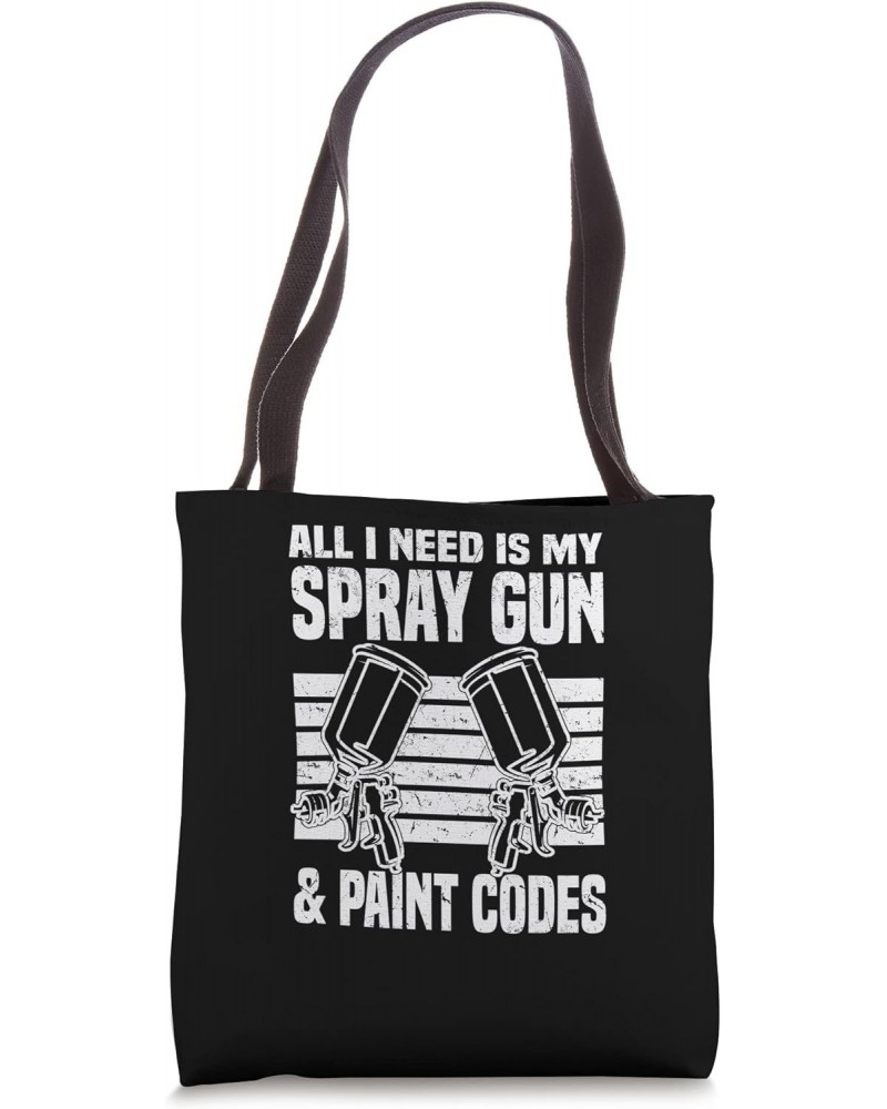 Spray Gun & Paint Codes - Car Painter Auto Body Painter Tote Bag $11.72 Totes