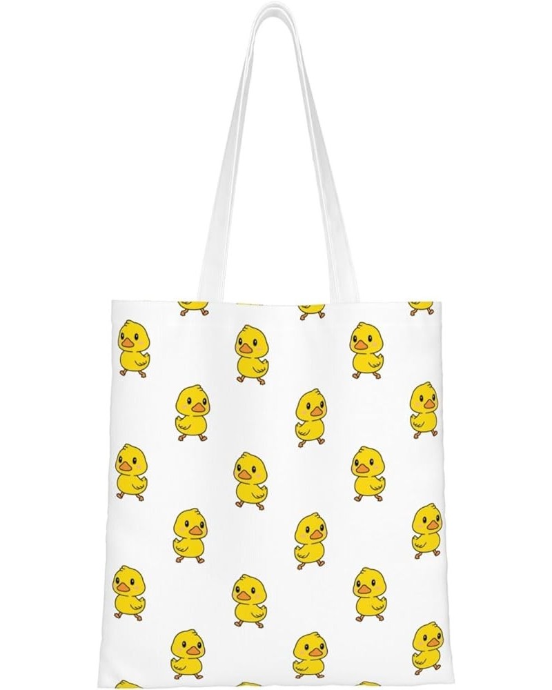 Kitten Calico Icon Guitar Ukulele Single Shoulder Fashion Canvas Tote Shopping Bags Handbags For Men And Women Little Yellow ...