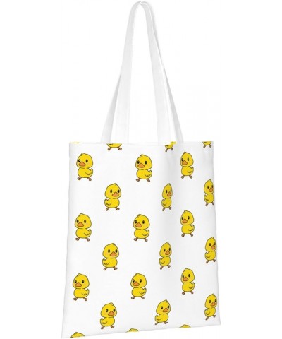 Kitten Calico Icon Guitar Ukulele Single Shoulder Fashion Canvas Tote Shopping Bags Handbags For Men And Women Little Yellow ...