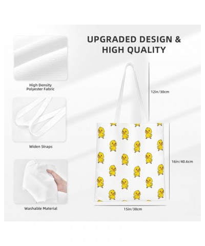 Kitten Calico Icon Guitar Ukulele Single Shoulder Fashion Canvas Tote Shopping Bags Handbags For Men And Women Little Yellow ...