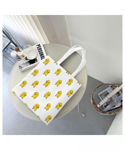 Kitten Calico Icon Guitar Ukulele Single Shoulder Fashion Canvas Tote Shopping Bags Handbags For Men And Women Little Yellow ...