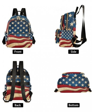 4th of July Women Backpack American Stars Cool Flag Fireworks Eagle Stars and Stripes Cute Anti-Theft Travel Backpack Lightwe...