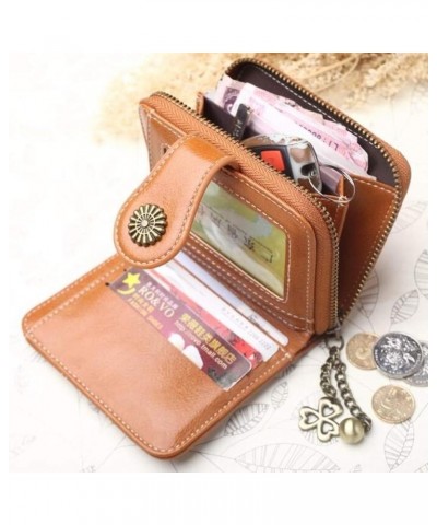 Aismile Women's Leather PU Wallets Long RFID Blocking Credit Card Holder Ladies Female Purse with Zipper Buckle Elegant Clutc...