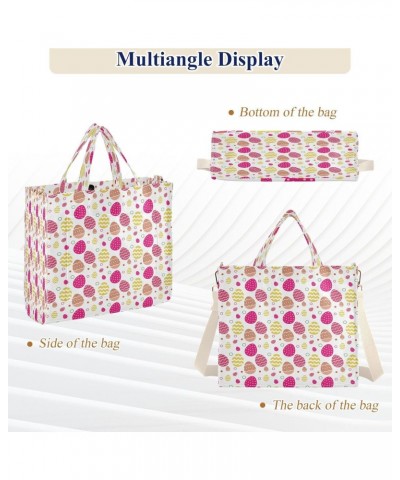 Mini Easter Egg Women's Tote Bag Satchel Handbag with Adjustable Shoulder Strap for Work College Travel,S $11.97 Totes