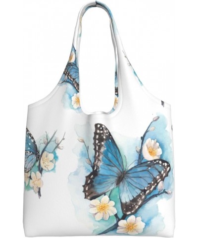 Butterfly Single Shoulder Commuter Canvas Tote Bags For Women And Men Butterfly24 $9.23 Totes