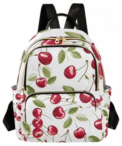 Small Backpack Purse for Women, Cherry White Travel Bag Casual Daypack Shoulder Bag Small $18.35 Backpacks