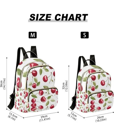 Small Backpack Purse for Women, Cherry White Travel Bag Casual Daypack Shoulder Bag Small $18.35 Backpacks