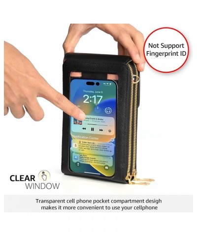 Small Crossbody Bags for Women, Small Cell Phone Purse, Handbags Wallet with Credit Card Slots Phone Purse-black $9.89 Crossb...