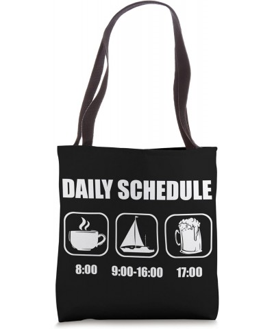 Sailing Sail Boating Anchor - Daily Schedule Sailboat Sailor Tote Bag $11.00 Totes