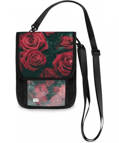 Small Crossbody Cell Phone Purse Bag 4 for Women Wallet Purse Roses Mini Messenger Shoulder Handbag 31 $11.39 Crossbody Bags