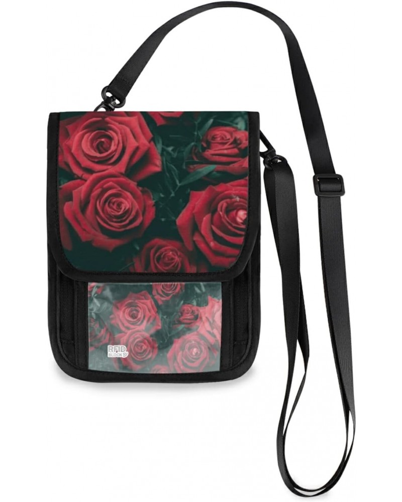 Small Crossbody Cell Phone Purse Bag 4 for Women Wallet Purse Roses Mini Messenger Shoulder Handbag 31 $11.39 Crossbody Bags