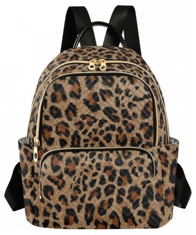 Mini Backpack Purse for Women Lightweight Girls Small Size Cheetah Leopard Print Animal School Teens College Traveling Medium...