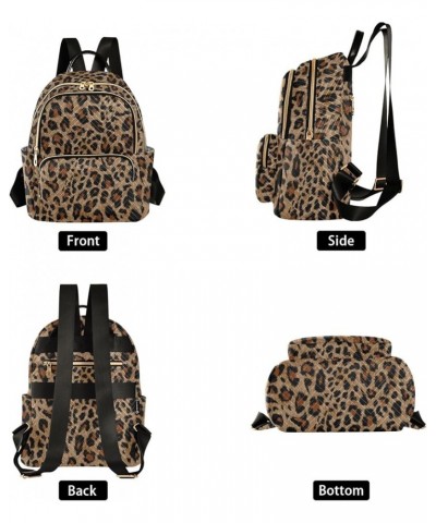 Mini Backpack Purse for Women Lightweight Girls Small Size Cheetah Leopard Print Animal School Teens College Traveling Medium...