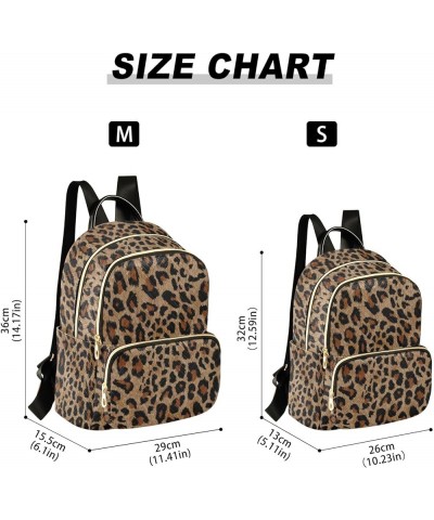 Mini Backpack Purse for Women Lightweight Girls Small Size Cheetah Leopard Print Animal School Teens College Traveling Medium...