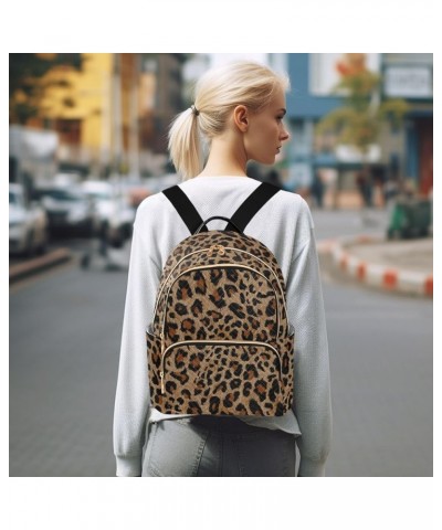 Mini Backpack Purse for Women Lightweight Girls Small Size Cheetah Leopard Print Animal School Teens College Traveling Medium...