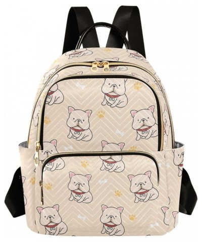 Beige Dogs Backpack Purse for Women Anti-theft Small Fashion Travel Backpack Back Pack Handbag Lady Purse,S Small $14.88 Back...