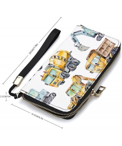 Soft PU Leather Clutch Long Bifold Wallet, Coin Purse Credit Pass Case, Unisex Durable Card-Holder Slim Billfold Money Storag...