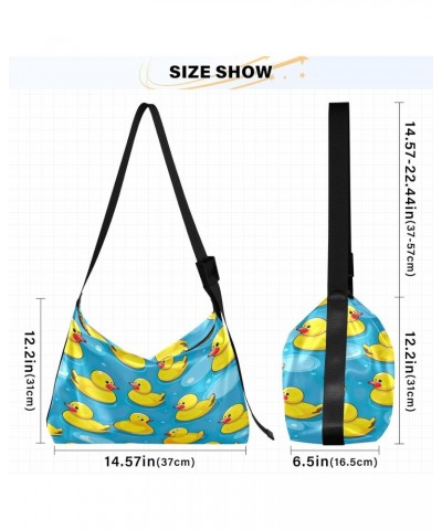 Cute Ducky Yellow Crossbody Bag for Women Men with Adjustable Strap PU Leather Shoulder Hobo Purse Bag 20848477 $17.48 Should...