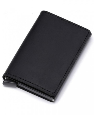 Leather Credit Card Holder Non-scan Slim Vintage Wallet Metal Blocking Wallet 1Pcs (Color : Coffee ZF9189598) Black $28.62 Wa...