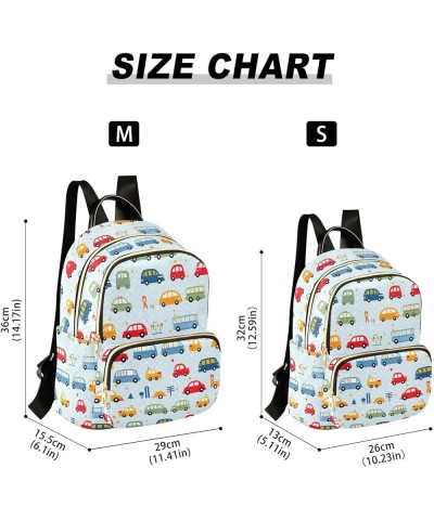 Cute Car Backpack Purse for Women Small Travel Bag Fashion Daypack M 202a3130 M(11.4"x6.1"x14.17") 202a3130 $21.72 Backpacks