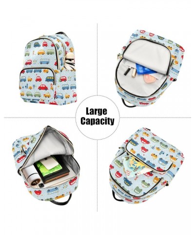 Cute Car Backpack Purse for Women Small Travel Bag Fashion Daypack M 202a3130 M(11.4"x6.1"x14.17") 202a3130 $21.72 Backpacks