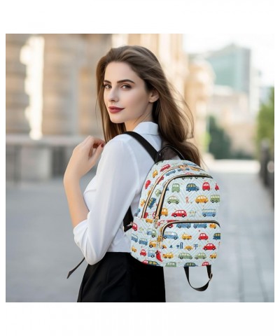 Cute Car Backpack Purse for Women Small Travel Bag Fashion Daypack M 202a3130 M(11.4"x6.1"x14.17") 202a3130 $21.72 Backpacks