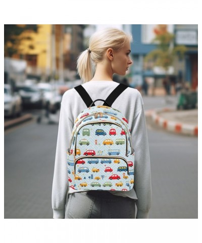 Cute Car Backpack Purse for Women Small Travel Bag Fashion Daypack M 202a3130 M(11.4"x6.1"x14.17") 202a3130 $21.72 Backpacks