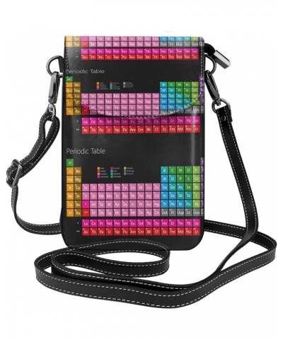 Periodic Table Of Elements Chemistry Mini Crossbody Cell Phone Bag Women Small Crossbody Purse Shoulder Strap Wallet $13.62 C...