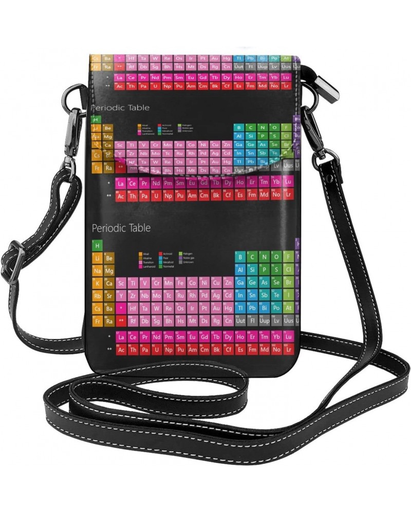 Periodic Table Of Elements Chemistry Mini Crossbody Cell Phone Bag Women Small Crossbody Purse Shoulder Strap Wallet $13.62 C...