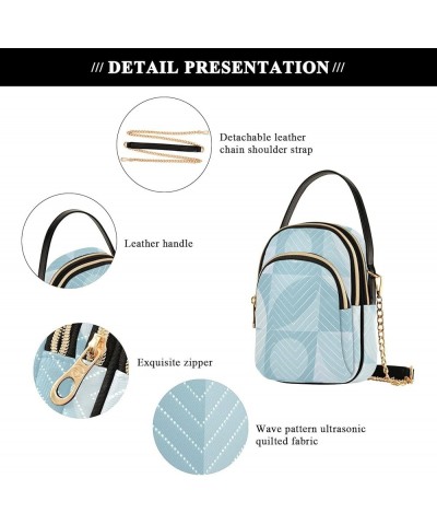 Leaf Crossbody Bags for Women Small Shoulder with Detachable Straps, Trendy Cell Phone Purse Shoulder Handbags for Ladies Geo...