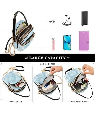 Leaf Crossbody Bags for Women Small Shoulder with Detachable Straps, Trendy Cell Phone Purse Shoulder Handbags for Ladies Geo...