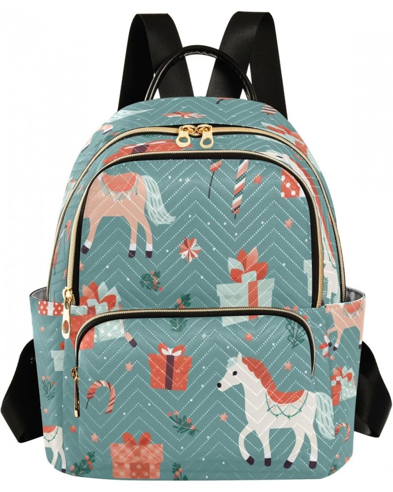 Cartoon Horse Women Backpack Purse Travel Daypack Shoulder Bag $20.29 Backpacks