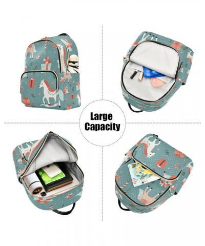 Cartoon Horse Women Backpack Purse Travel Daypack Shoulder Bag $20.29 Backpacks