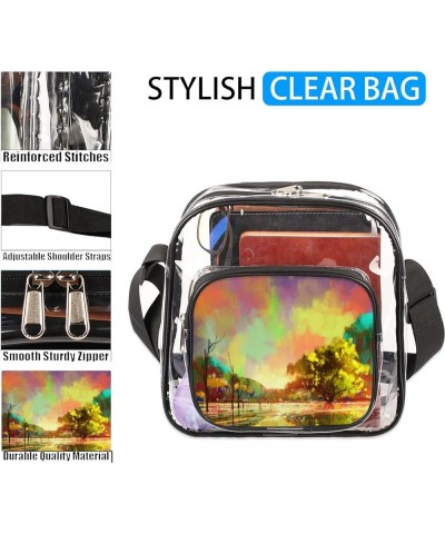 Clear Crossbody Bag Gift for Women-Clear Bag for Concerts,Sporting Event,Party,Festivals Multi8 $11.83 Crossbody Bags