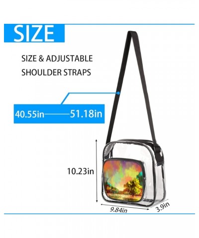 Clear Crossbody Bag Gift for Women-Clear Bag for Concerts,Sporting Event,Party,Festivals Multi8 $11.83 Crossbody Bags