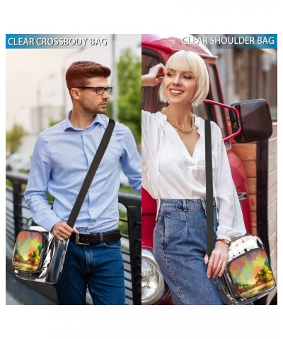 Clear Crossbody Bag Gift for Women-Clear Bag for Concerts,Sporting Event,Party,Festivals Multi8 $11.83 Crossbody Bags